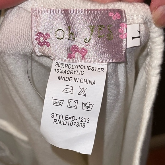 Womens White Sleeveless Top Shirt Size L - Picture 2 of 3